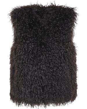 MICHAEL Michael Kors Faux Fur Vest - Black
