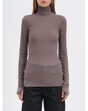 Lemaire Wool High Neck Sweater - Brown