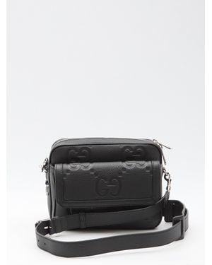Gucci Jumbo Gg Crossbody Bag - Black