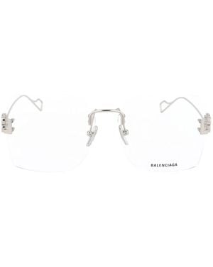 Balenciaga Eyeglasses Bb0113O 002 Transparent/15/140 - Metallic