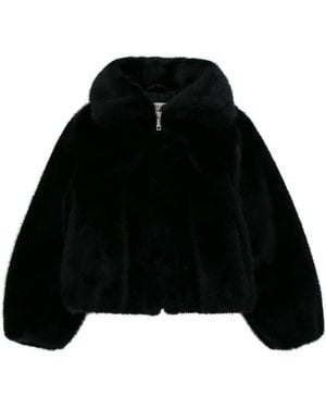 Twinset Bomber Eco Pelliccia - Black