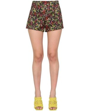 Philosophy Di Lorenzo Serafini Floral Pattern Shorts - Black