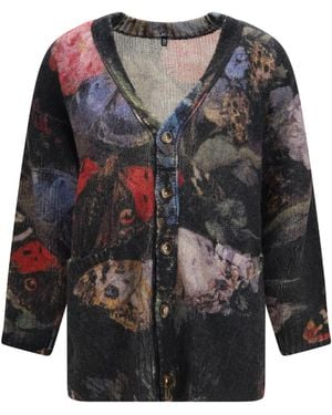 R13 Oversized Cashmere Cardigan - Black