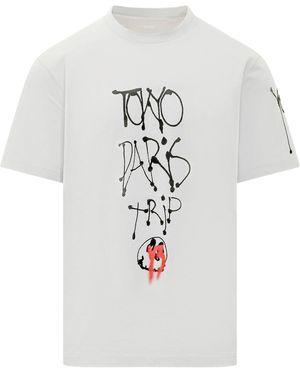 Y-3 T-Shirt Tokyo Paris Trip - White