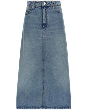 Ami Paris Trapeze Skirt - Blue