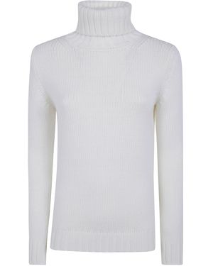 Base London Turtle Neck Jumper - White