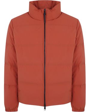 People Of Shibuya "Tama" Turtle Neck Full Zip Sport Jacket - Red