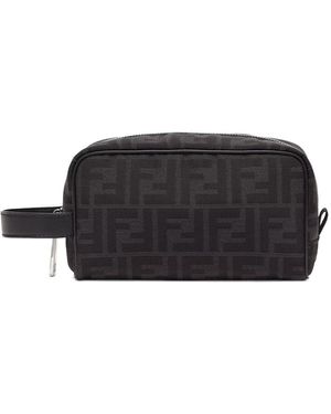 Fendi Beauty Case "Ff" Jacquard Small - Black