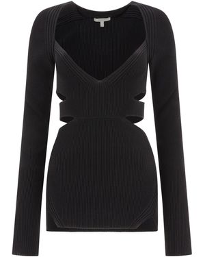 Nensi Dojaka Ribbed Top - Black