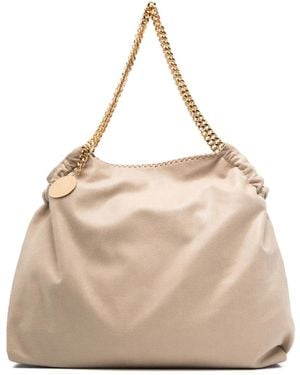 Stella McCartney Light Chain-Link Pocket Bag - Natural