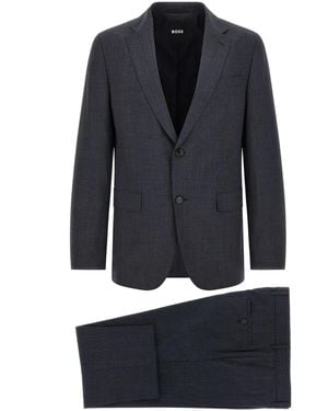 BOSS 'P-Huge-2Pcs-Flwg-263' Dress - Blue
