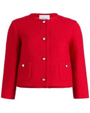 Patou No Collar Box Jacket - Red