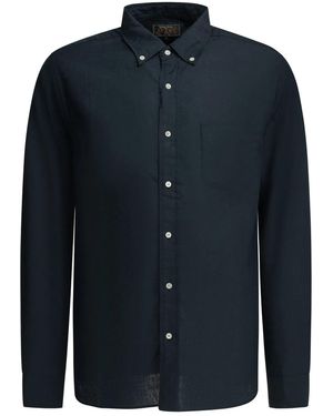 Beams Plus Coolmax Linen Polyester Casual Shirt - Blue