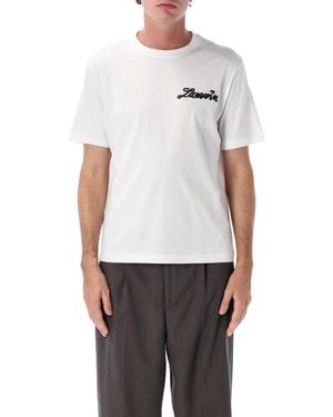 Lanvin Small Ribbon Cotton T-Shirt - White