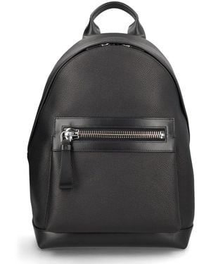 Tom Ford "Buckley" Leather Backpack - Black
