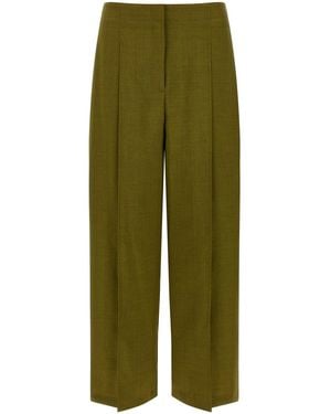 Theory 'Deep Pleat' Pants - Green