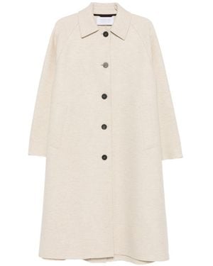 Harris Wharf London Wool Long Coat - White