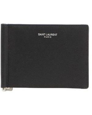 Saint Laurent Paris Bill Clip Wallet - White