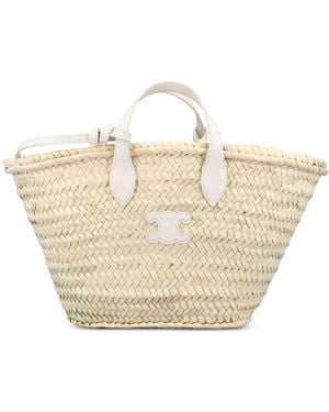 Celine Teen Woven Tote Bag - Natural