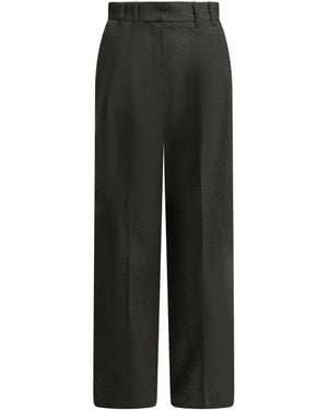 Maison Kitsuné Maison Kitsuné Tailored Pants Made Of Wool Blend - Black