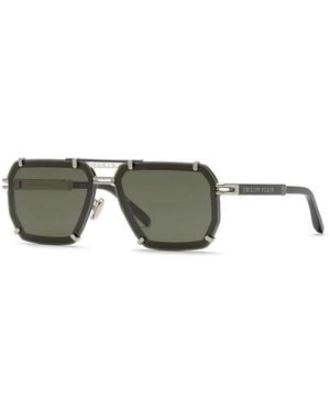 Philipp Plein Metal Sunglasses - Green