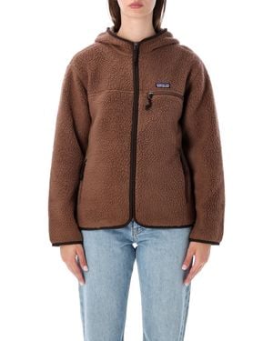 Patagonia Retro Pile Hoody Fleece - Brown