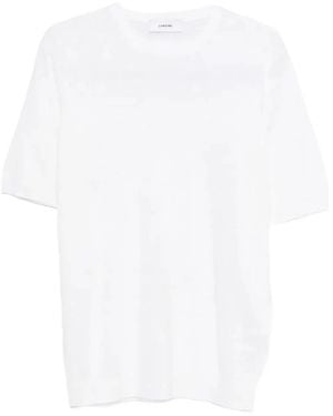 Lardini Fine-Knit T-Shirt - White