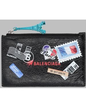 Balenciaga Portamonete Con Portacarte - Gray