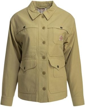 Filson "Reverse Sateen Cruiser" Overshirt Jacket - Green
