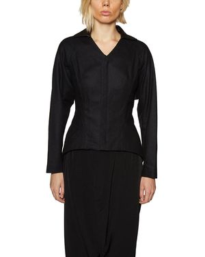 Yohji Yamamoto Irregular Wool Jacket - Black