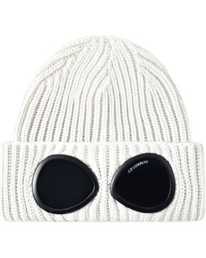 C.P. Company C.P.Company Goggle Beanie - White
