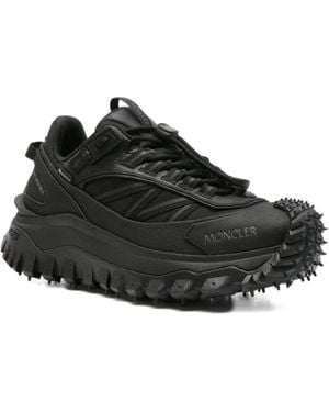 Moncler Sport Shoes With High Sole - Black