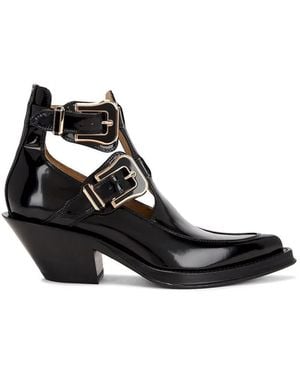 Gabriela Hearst Botin Castro Doble Hebilla - Black