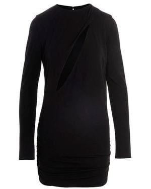 Versace Cut Out Jersey Dress - Black