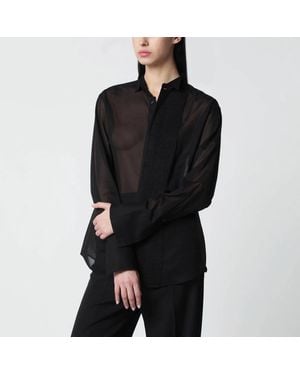 6397 Micro-Pleated Shirt - Black