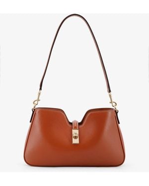 Celine Camille 16 Leather Shoulder Bag - Brown