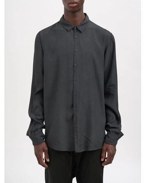 Poeme Bohemien Regular Cotton And Cupro Shirt - Grey