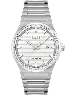 BOSS Candor 41Mm Automatic Watch - Grey