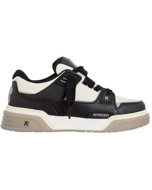 Represent Studio Leather Sneakers - Black