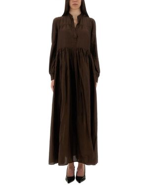 Aspesi Oversized Cotton Maxi Dress - Black