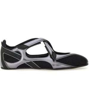 The Attico Ballerina Flat "Floor 1" - Black