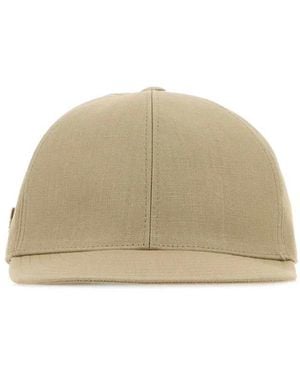 Prada Sand Solid Baseball Hat - Natural
