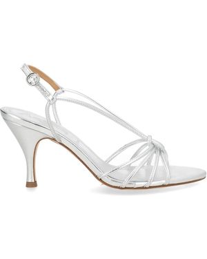 Aeyde Laminated Nappa Leather Cross Breed Lamb Leather Heels - White