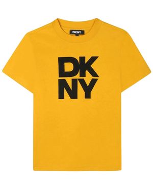 DKNY T-Shirt With Logo - Yellow