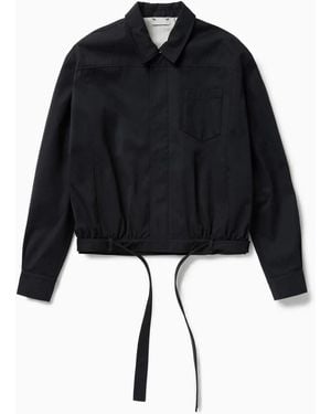 1989 STUDIO Dark Short Trench Jacket - Black