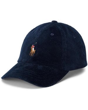 Polo Ralph Lauren Corduroy Baseball Cap - Blue