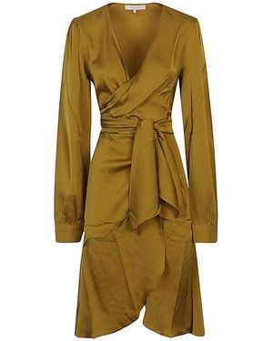 Silk95five Ananda Silk Short Dress - Green