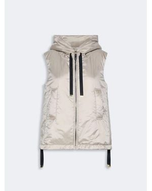 Max Mara Padded Water-Repellent Hooded Gilet - White