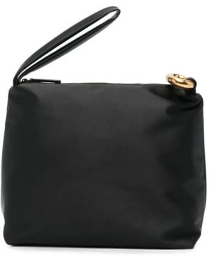 By Malene Birger Isadora Satin Clutch - Black