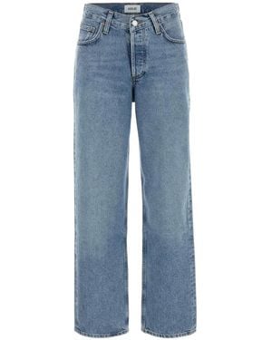 Agolde V-Waist Baggyfairway - Blue
